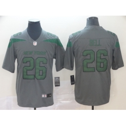 Nike Jets 26 LeVeon Bell Gray Inverted Legend Limited Jersey Nike Jets 26 LeVeon Bell Gray Inverted Legend Limited Jersey