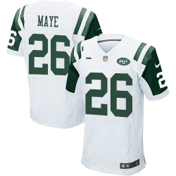 Nike Jets #26 Marcus Maye White Mens Stitched NFL Elite Jersey Nike Jets #26 Marcus Maye White Mens Stitched NFL Elite Jersey