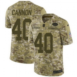 Nike Jets #40 Trenton Cannon Camo Mens Stitched NFL Limited 2018 Salute To Service Jersey Nike Jets #40 Trenton Cannon Camo Mens Stitched NFL Limited 2018 Salute To Service Jersey