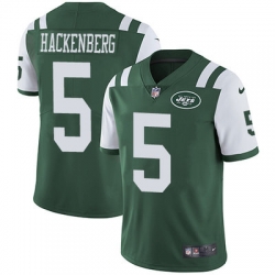 Nike Jets #5 Christian Hackenberg Green Team Color Mens Stitched NFL Vapor Untouchable Limited Jersey Nike Jets #5 Christian Hackenberg Green Team Color Mens Stitched NFL Vapor Untouchable Limited Jersey