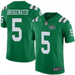 Nike Jets #5 Teddy Bridgewater Green Mens Stitched NFL Limited Rush Jersey Nike Jets #5 Teddy Bridgewater Green Mens Stitched NFL Limited Rush Jersey