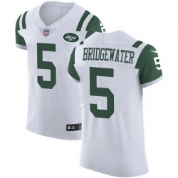 Nike Jets #5 Teddy Bridgewater White Mens Stitched NFL Vapor Untouchable Elite Jersey Nike Jets #5 Teddy Bridgewater White Mens Stitched NFL Vapor Untouchable Elite Jersey