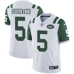 Nike Jets 5 Teddy Bridgewater White Vapor Untouchable Limited Jersey Nike Jets 5 Teddy Bridgewater White Vapor Untouchable Limited Jersey