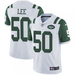 Nike Jets #50 Darron Lee White Mens Stitched NFL Vapor Untouchable Limited Jersey Nike Jets #50 Darron Lee White Mens Stitched NFL Vapor Untouchable Limited Jersey