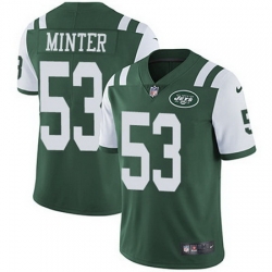 Nike Jets #53 Kevin Minter Green Team Color Mens Stitched NFL Vapor Untouchable Limited Jersey Nike Jets #53 Kevin Minter Green Team Color Mens Stitched NFL Vapor Untouchable Limited Jersey