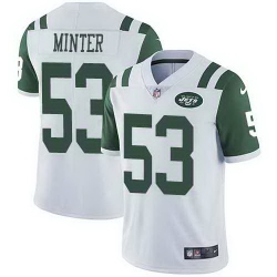 Nike Jets 53 Kevin Minter White Vapor Untouchable Limited Jersey Nike Jets 53 Kevin Minter White Vapor Untouchable Limited Jersey