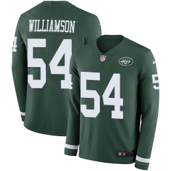 Nike Jets #54 Avery Williamson Green Team Color Men Stitched NFL Limited Therma Long Sleeve Jersey Nike Jets #54 Avery Williamson Green Team Color Men Stitched NFL Limited Therma Long Sleeve Jersey