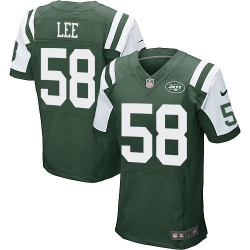Nike Jets #58 Darron Lee Green Team Color Mens Stitched NFL Elite Jersey Nike Jets #58 Darron Lee Green Team Color Mens Stitched NFL Elite Jersey