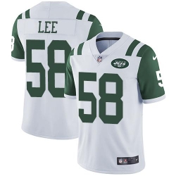 Nike Jets #58 Darron Lee White Mens Stitched NFL Vapor Untouchable Limited Jersey Nike Jets #58 Darron Lee White Mens Stitched NFL Vapor Untouchable Limited Jersey