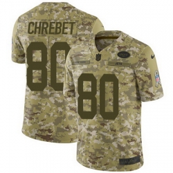 Nike Jets #80 Wayne Chrebet Camo Mens Stitched NFL Limited 2018 Salute To Service Jersey Nike Jets #80 Wayne Chrebet Camo Mens Stitched NFL Limited 2018 Salute To Service Jersey