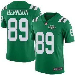 Nike Jets 89 Chris Herndon Green Color Rush Limited Jersey Nike Jets 89 Chris Herndon Green Color Rush Limited Jersey