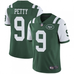 Nike Jets #9 Bryce Petty Green Team Color Mens Stitched NFL Vapor Untouchable Limited Jersey Nike Jets #9 Bryce Petty Green Team Color Mens Stitched NFL Vapor Untouchable Limited Jersey