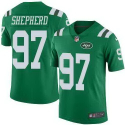 Nike Jets 97 Nathan Shepherd Green Color Rush Limited Jersey Nike Jets 97 Nathan Shepherd Green Color Rush Limited Jersey