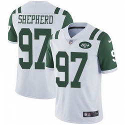 Nike Jets #97 Nathan Shepherd White Mens Stitched NFL Vapor Untouchable Limited Jersey Nike Jets #97 Nathan Shepherd White Mens Stitched NFL Vapor Untouchable Limited Jersey