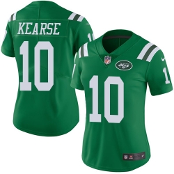 Nike Jets #10 Jermaine Kearse Green Womens Stitched NFL Limited Rush Jersey Nike Jets #10 Jermaine Kearse Green Womens Stitched NFL Limited Rush Jersey