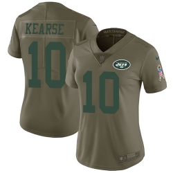 Nike Jets #10 Jermaine Kearse Olive Womens Stitched NFL Limited 2017 Salute to Service Jersey Nike Jets #10 Jermaine Kearse Olive Womens Stitched NFL Limited 2017 Salute to Service Jersey