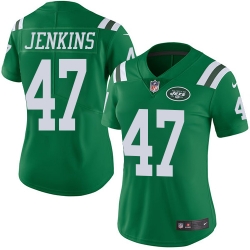 Nike Jets #47 Jordan Jenkins Green Womens Stitched NFL Limited Rush Jersey Nike Jets #47 Jordan Jenkins Green Womens Stitched NFL Limited Rush Jersey