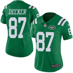 Nike Jets #87 Eric Decker Green Womens Stitched NFL Limited Rush Jersey Nike Jets #87 Eric Decker Green Womens Stitched NFL Limited Rush Jersey