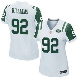 Women Nike Jets #62 Leonard Williams White Stitched NFL Game Jersey Women Nike Jets #62 Leonard Williams White Stitched NFL Game Jersey