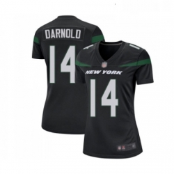 Womens New York Jets 14 Sam Darnold Game Black Alternate Football Jersey Womens New York Jets 14 Sam Darnold Game Black Alternate Football Jersey