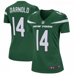 Womens New York Jets 14 Sam Darnold Nike Green Player Game Jersey Womens New York Jets 14 Sam Darnold Nike Green Player Game Jersey