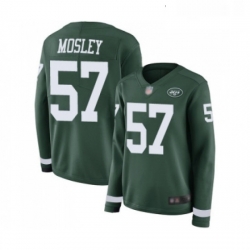 Womens New York Jets 57 CJ Mosley Limited Green Therma Long Sleeve Football Jersey Womens New York Jets 57 CJ Mosley Limited Green Therma Long Sleeve Football Jersey