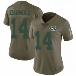 Womens Nike New York Jets 14 Sam Darnold Limited Olive 2017 Salute to Service NFL Jersey Womens Nike New York Jets 14 Sam Darnold Limited Olive 2017 Salute to Service NFL Jersey