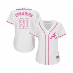 Womens Atlanta Braves 20 Josh Donaldson Replica White Fashion Cool Base Baseball Jersey  Womens Atlanta Braves 20 Josh Donaldson Replica White Fashion Cool Base Baseball Jersey