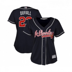 Womens Atlanta Braves 23 Adam Duvall Replica Blue Alternate Road Cool Base Baseball Jersey  Womens Atlanta Braves 23 Adam Duvall Replica Blue Alternate Road Cool Base Baseball Jersey