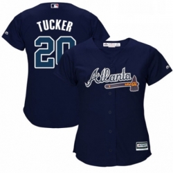 Womens Majestic Atlanta Braves 20 Preston Tucker Authentic Blue Alternate Road Cool Base MLB Jersey  Womens Majestic Atlanta Braves 20 Preston Tucker Authentic Blue Alternate Road Cool Base MLB Jersey