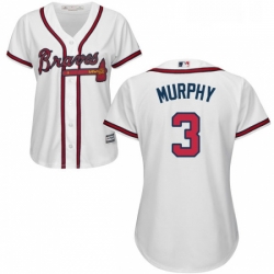Womens Majestic Atlanta Braves 3 Dale Murphy Replica White Home Cool Base MLB Jersey Womens Majestic Atlanta Braves 3 Dale Murphy Replica White Home Cool Base MLB Jersey