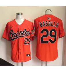 Men Baltimore Orioles 29 Samuel Basallo Orange 2026 Limited Stitched Baseball Jersey Men Baltimore Orioles 29 Samuel Basallo Orange 2026 Limited Stitched Baseball Jersey