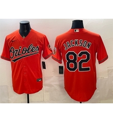 Men Baltimore Orioles 82 Jeremiah Jackson Orange Cool Base Stitched Baseball Jersey Men Baltimore Orioles 82 Jeremiah Jackson Orange Cool Base Stitched Baseball Jersey