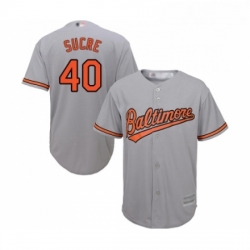 Youth Baltimore Orioles 40 Jesus Sucre Replica Grey Road Cool Base Baseball Jersey  Youth Baltimore Orioles 40 Jesus Sucre Replica Grey Road Cool Base Baseball Jersey