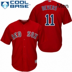 Mens Majestic Boston Red Sox 11 Rafael Devers Replica Red Alternate Home Cool Base MLB Jersey  Mens Majestic Boston Red Sox 11 Rafael Devers Replica Red Alternate Home Cool Base MLB Jersey