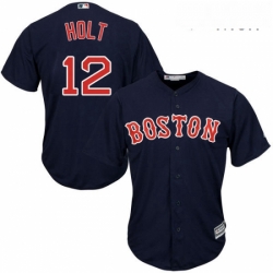 Mens Majestic Boston Red Sox 12 Brock Holt Replica Navy Blue Alternate Road Cool Base MLB Jersey Mens Majestic Boston Red Sox 12 Brock Holt Replica Navy Blue Alternate Road Cool Base MLB Jersey
