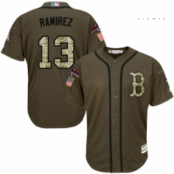 Mens Majestic Boston Red Sox 13 Hanley Ramirez Authentic Green Salute to Service 2018 World Series Champions MLB Jersey Mens Majestic Boston Red Sox 13 Hanley Ramirez Authentic Green Salute to Service 2018 World Series Champions MLB Jersey