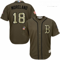 Mens Majestic Boston Red Sox 18 Mitch Moreland Authentic Green Salute to Service MLB Jersey Mens Majestic Boston Red Sox 18 Mitch Moreland Authentic Green Salute to Service MLB Jersey