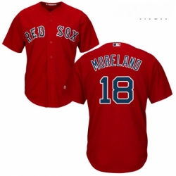Mens Majestic Boston Red Sox 18 Mitch Moreland Replica Red Alternate Home Cool Base MLB Jersey Mens Majestic Boston Red Sox 18 Mitch Moreland Replica Red Alternate Home Cool Base MLB Jersey