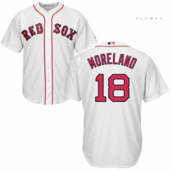 Mens Majestic Boston Red Sox 18 Mitch Moreland Replica White Home Cool Base MLB Jersey Mens Majestic Boston Red Sox 18 Mitch Moreland Replica White Home Cool Base MLB Jersey