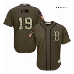 Mens Majestic Boston Red Sox 19 Fred Lynn Authentic Green Salute to Service 2018 World Series Champions MLB Jersey Mens Majestic Boston Red Sox 19 Fred Lynn Authentic Green Salute to Service 2018 World Series Champions MLB Jersey