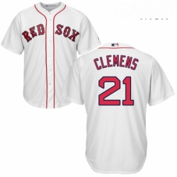 Mens Majestic Boston Red Sox 21 Roger Clemens Replica White Home Cool Base MLB Jersey Mens Majestic Boston Red Sox 21 Roger Clemens Replica White Home Cool Base MLB Jersey