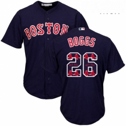Mens Majestic Boston Red Sox 26 Wade Boggs Authentic Navy Blue Team Logo Fashion Cool Base MLB Jersey Mens Majestic Boston Red Sox 26 Wade Boggs Authentic Navy Blue Team Logo Fashion Cool Base MLB Jersey