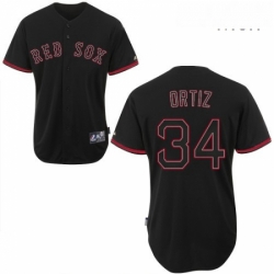 Mens Majestic Boston Red Sox 34 David Ortiz Replica Black Fashion MLB Jersey Mens Majestic Boston Red Sox 34 David Ortiz Replica Black Fashion MLB Jersey