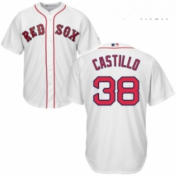Mens Majestic Boston Red Sox 38 Rusney Castillo Replica White Home Cool Base MLB Jersey Mens Majestic Boston Red Sox 38 Rusney Castillo Replica White Home Cool Base MLB Jersey