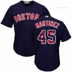 Mens Majestic Boston Red Sox 45 Pedro Martinez Authentic Navy Blue Team Logo Fashion Cool Base MLB Jersey Mens Majestic Boston Red Sox 45 Pedro Martinez Authentic Navy Blue Team Logo Fashion Cool Base MLB Jersey