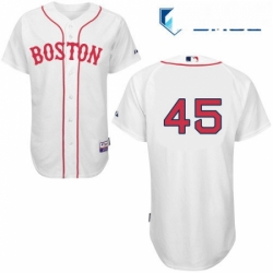 Mens Majestic Boston Red Sox 45 Pedro Martinez Replica White New Cool Base MLB Jersey Mens Majestic Boston Red Sox 45 Pedro Martinez Replica White New Cool Base MLB Jersey