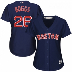 Womens Majestic Boston Red Sox 26 Wade Boggs Replica Navy Blue Alternate Road MLB Jersey Womens Majestic Boston Red Sox 26 Wade Boggs Replica Navy Blue Alternate Road MLB Jersey
