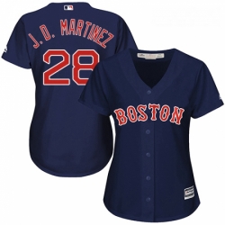 Womens Majestic Boston Red Sox 28 J D Martinez Authentic Navy Blue Alternate Road MLB Jersey  Womens Majestic Boston Red Sox 28 J D Martinez Authentic Navy Blue Alternate Road MLB Jersey