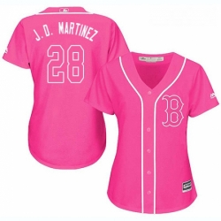 Womens Majestic Boston Red Sox 28 J D Martinez Authentic Pink Fashion MLB Jersey  Womens Majestic Boston Red Sox 28 J D Martinez Authentic Pink Fashion MLB Jersey